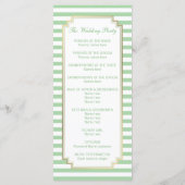 Nautical Custom Mint White Program Rack-Kaarten Programma (Achterkant)