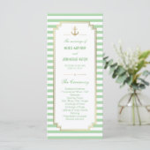 Nautical Custom Mint White Program Rack-Kaarten Programma (Staand voorkant)