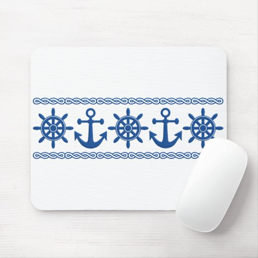 Nautical custom mousepad muismat (Met muis)