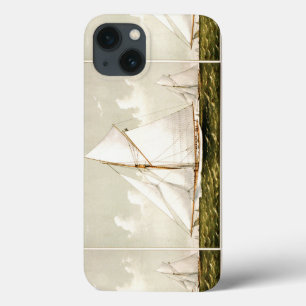 Nautical  Cutter Sailboat Sailing Ocean Zee iPhone 13 Hoesje