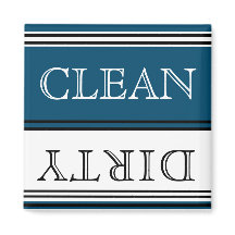 Nautical Dark Blauwgroen Blue Dishwasher Dirty Cle