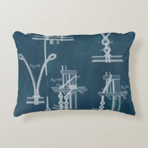 Nautical Detail Blueprint IV Decoratief Kussen