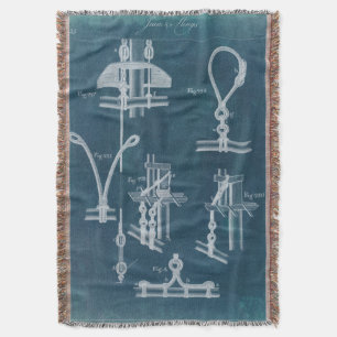 Nautical Detail Blueprint IV Deken