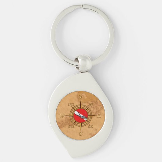 Nautical Dive Compass Sleutelhanger (Voorkant)