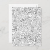 Nautical Doodle Briefkaart (Voorkant / Achterkant)