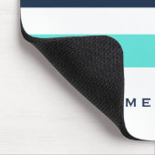 Nautical double anchor Monogram Mousepad Muismat (Hoek)