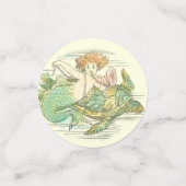 Nautical  Fantasy Mermaids Birthday Party Confetti (Kleine voorkant)