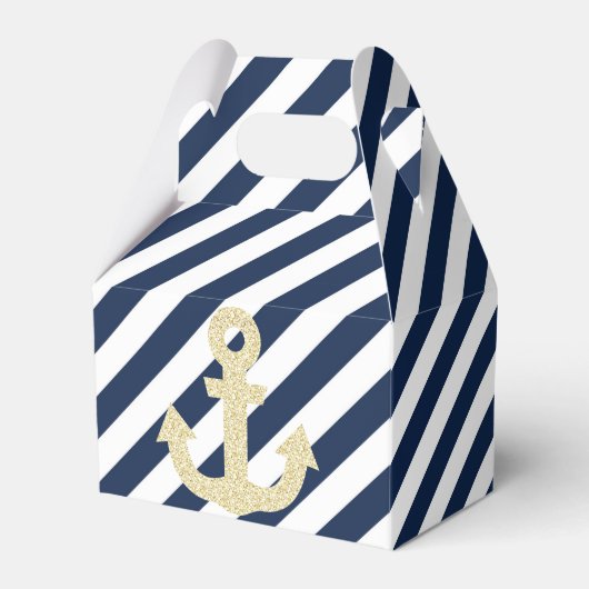 Nautical Favor Box Bedankdoosjes (Voorkant Zijde)
