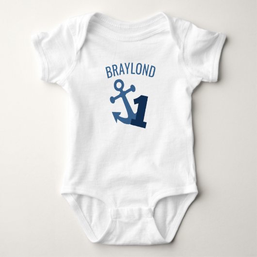 Nautical First Birthday Shirt (Voorkant)