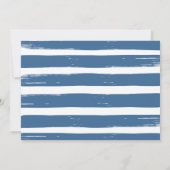 Nautical First Birthday Uitnodiging (Achterkant)