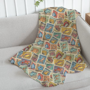 Nautical Fisherman's Fleece Deken