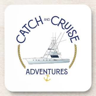 Nautical Fishing Coaster – Catch & Cruise Destin Bier Onderzetter