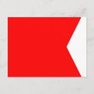 Nautical Flag Signal Letter B (Bravo) Briefkaart