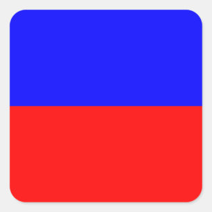 Nautical Flag Signal Letter E (Echo) Vierkante Sticker
