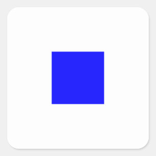 Nautical Flag Signal Letter S (Sierra) Vierkante Sticker