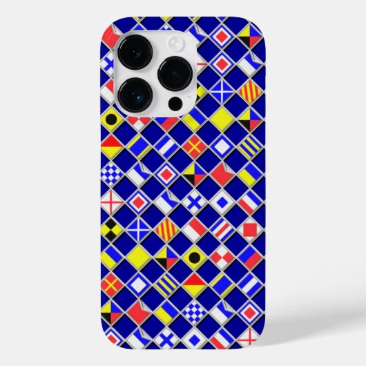 Nautical Flagers Checkered Pattern Case-Mate iPhone Case (Achterkant)