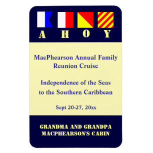 Nautical Flagers Stateroom Deurmarkering Magneet