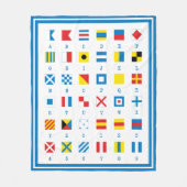 Nautical Flags Maritime Signals Fleece Blanket (Voorkant)