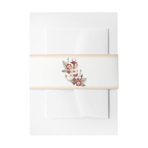 Nautical Floral Anchor Beach Wedding Uitnodigingen Wikkel