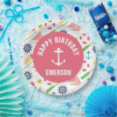 Nautical Girl gepersonaliseerd Happy Birthday Bord (Feest)