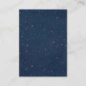 Nautical Girl Monkey Pink and Navy Display Shower Informatiekaartje (Achterkant)