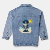 Nautical Gnome Vrouwen Denim Jas Jacket (Achterkant)
