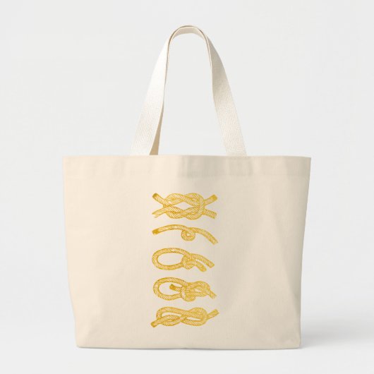 Nautical Gold Rope Tas (Voorkant)