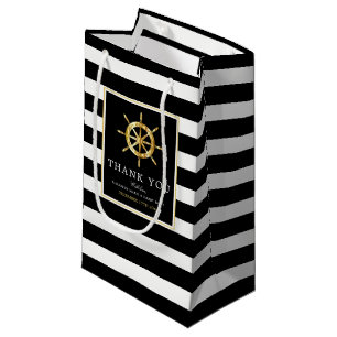  Nautical Gold Wheel, Black & Gold Weddenschap Klein Cadeauzakje