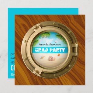 Nautical Graduation Party Kaart