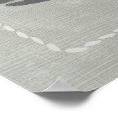 Nautical Grey Whale Poster (Hoek)