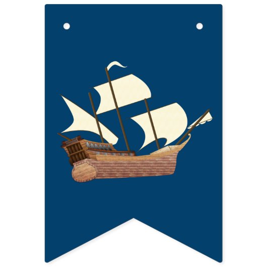 Nautical Happy Birthday Vlaggetjes (Eerste vlag)