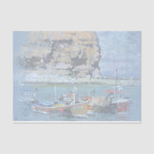 Nautical Harbour Design Serie 6 Tissuepapier
