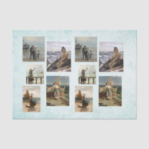 Nautical Harbour Design Series 12 Tissuepapier