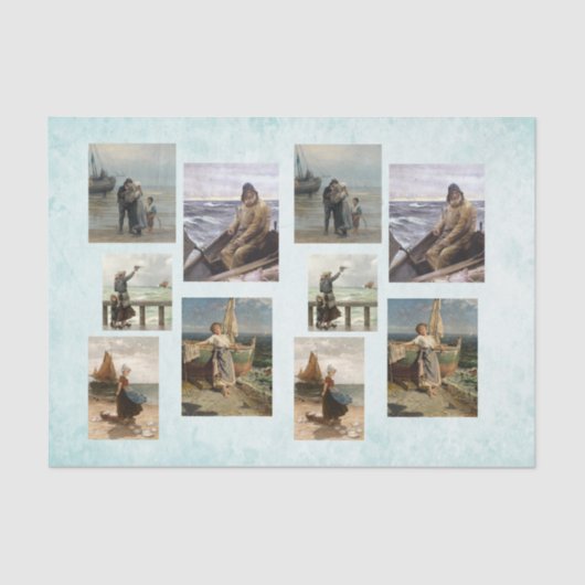 Nautical Harbour Design Series 12 Tissuepapier (Voorkant)