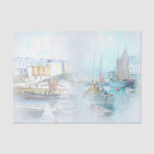 Nautical Harbour Design Series 4 Tissuepapier