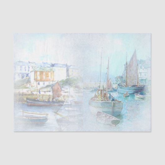 Nautical Harbour Design Series 4 Tissuepapier (Voorkant)
