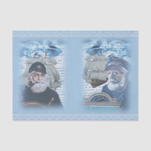 Nautical Harbour Design Series 8 Tissuepapier (Voorkant)