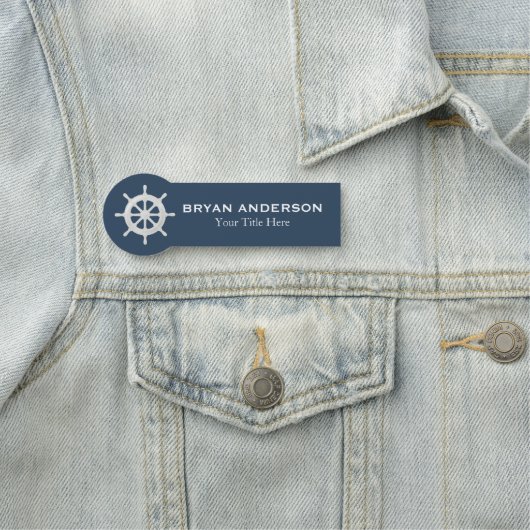 Nautical Helm Name Tag (In situ)