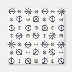 Nautical Helms Ocean Sailing Beach Magneet