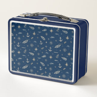 Nautical Heritage Blue Lunchbox – Luxury Maritime