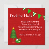 Nautical kerstparty uitnodiging (Achterkant)