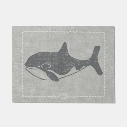 Nautical Killer Whale Deurmat (Voorkant)