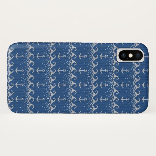 Nautical Knit Pattern Case-Mate iPhone Case (Achterkant (horizontaal))