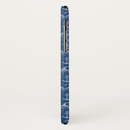 Nautical Knit Pattern Case-Mate iPhone Case (Achterkant/links)