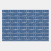 Nautical Knit Pattern Inpakpapier Vel (Voorkant)