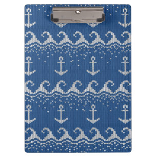 Nautical Knit Pattern Klembord