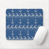 Nautical Knit Pattern Muismat (Met muis)