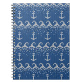 Nautical Knit Pattern Notitieboek (Voorkant)