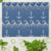 Nautical Knit Pattern Theedoek (Gevouwen)