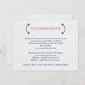 Nautical Knot Wedding Accommodatie Card Informatiekaartje (Voorkant / Achterkant)
